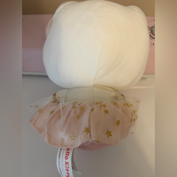Medium sized Hello Kitty Plush in Pink and Gold Star Dress - Like New - Picture 4 of 4